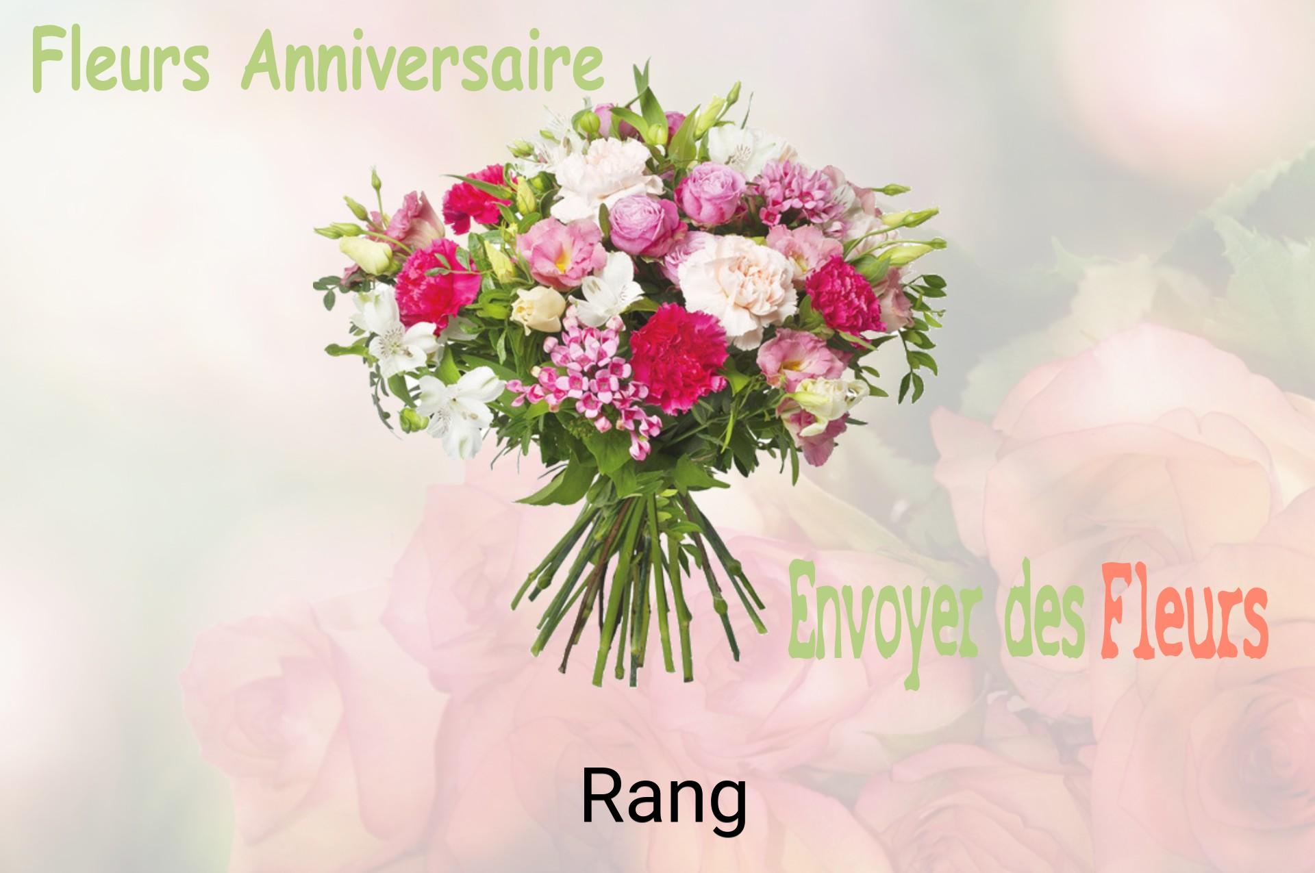 Bouquet de fleurs d’anniversaire livré à Rang