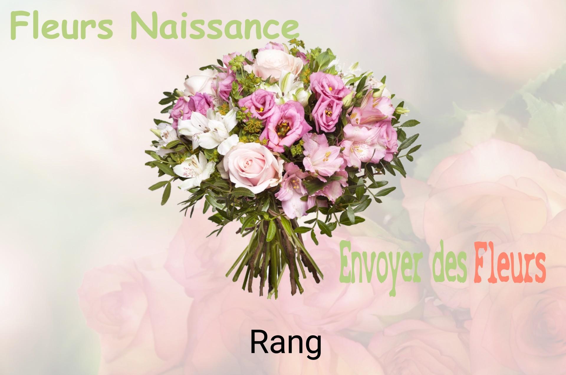Bouquet de fleurs de naissance livré à Rang