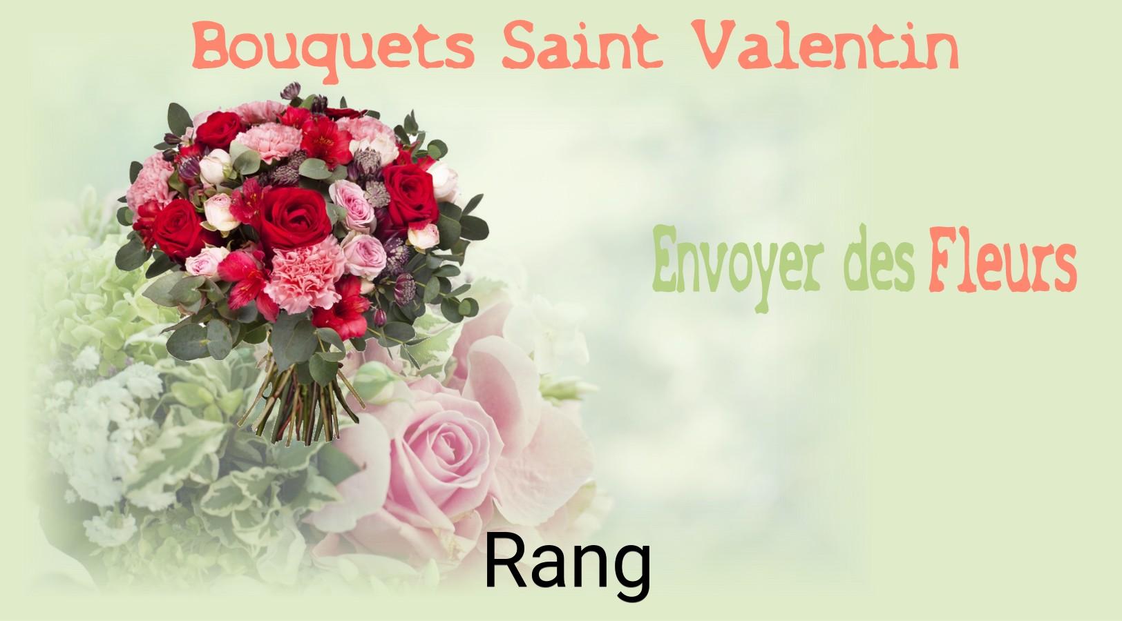 Roses de Saint-Valentin livrées à Rang